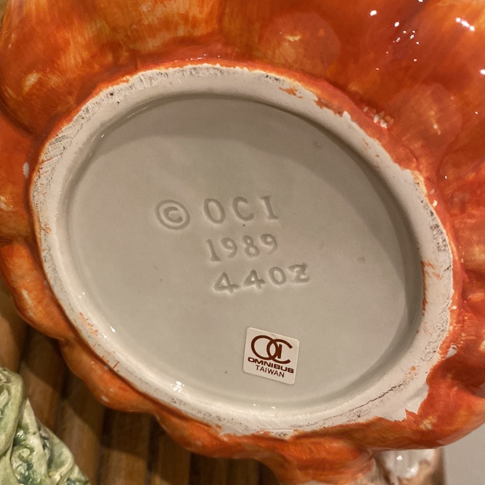 Vintage Fitz & Floyd Omnibus Halloween Pumpkin Pitcher 1989 - Picture 4 of 5